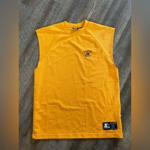 Vtg Starter Athletics Tank Top Mens M Jersey Mesh Sleeveless Shirt Orange 90s